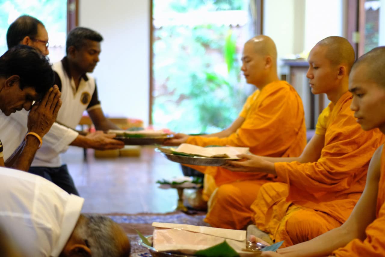 Offering to the Sangha and Four Requisites